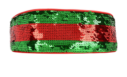 Gucci Sequin Headbands, Polyester, Green/Red, MII, B, 2*